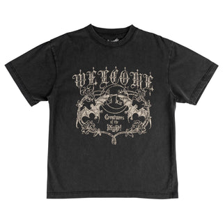 Welcome - Night Creature Boxy Garment-Dyed Tee