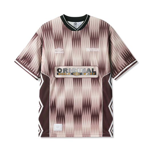 Butter X Umbro - Optical Jersey - Brown/Taupe