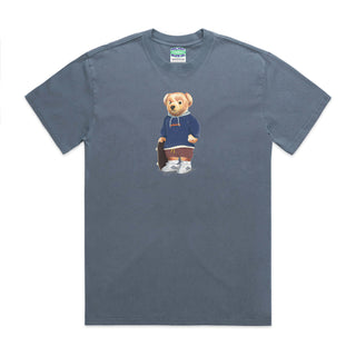 Parliament - Paddo B Bear T-Shirt - Faded Indigo