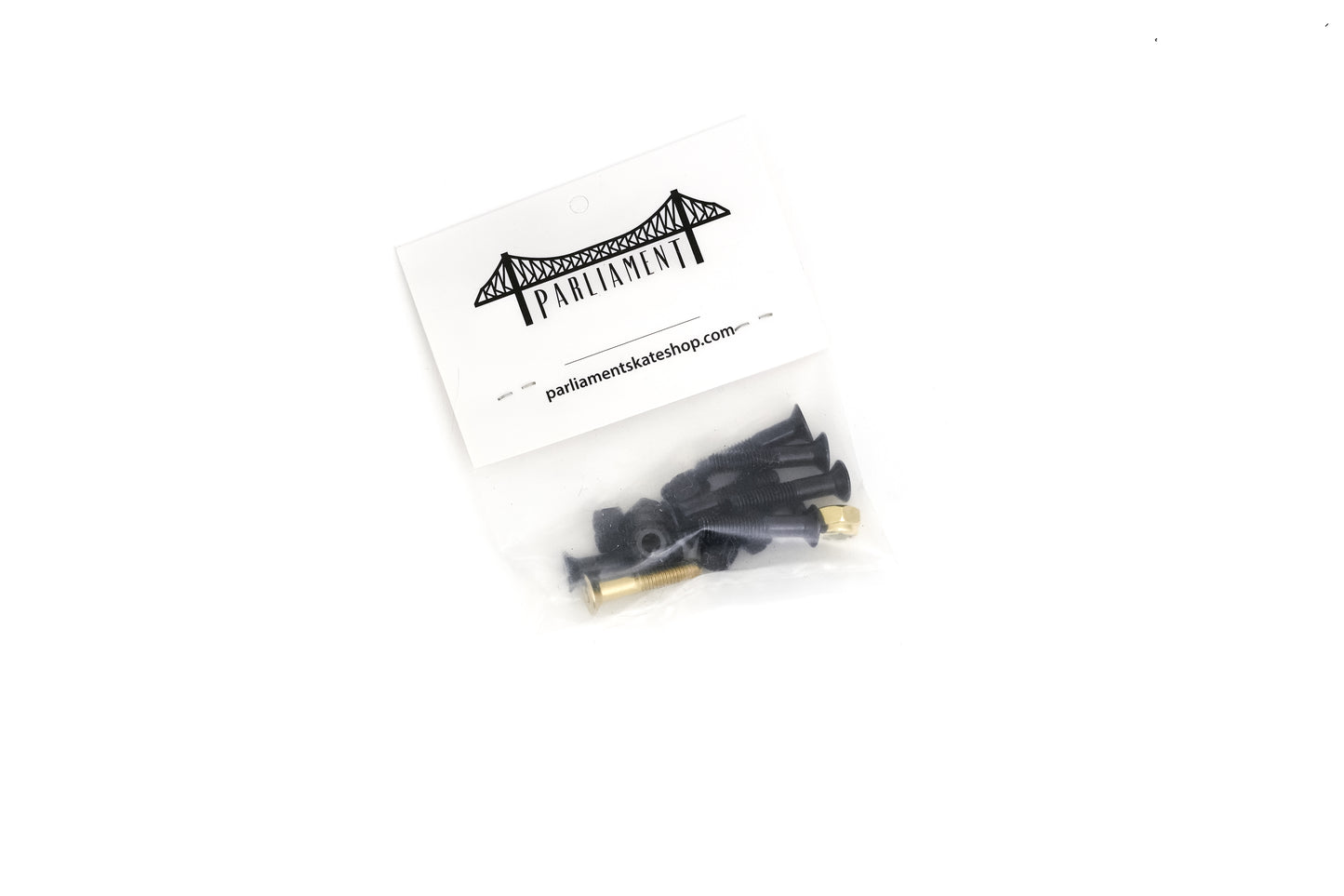 Parliament - 1" Allen Key Bolts - 7x Black 1x Gold