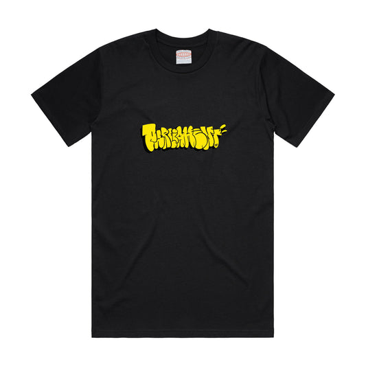 Parliament - Yellow Throwie T-shirt - Black