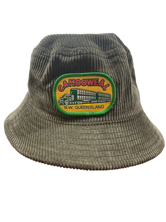 Parliament Queensland Vintage Patch - Bucket Hat (Camooweal N.W QLD) Walnut