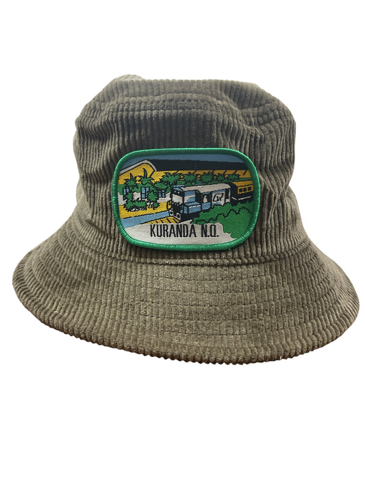 Parliament Queensland Vintage Patch - Bucket Hat (Kuranda N.Q) Walnut