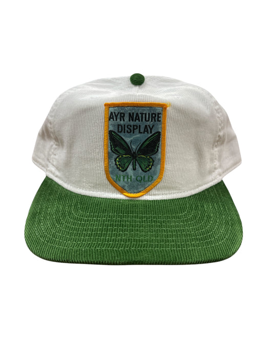 Parliament Queensland Vintage Patch - Cord 2 Tone Hat (Ayr Nature) Green/White