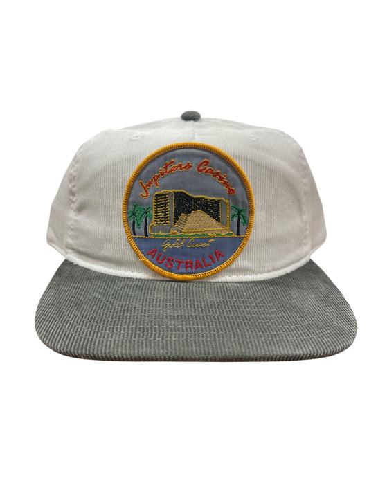 Parliament Queensland Vintage Patch - Cord 2 Tone Hat (Blue Jupiters) Grey/White
