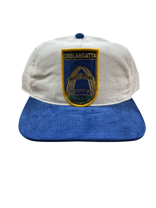 Parliament Queensland Vintage Patch - Cord 2 Tone Hat (Coolangatta) Blue/White
