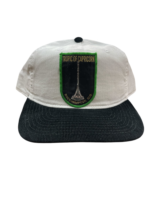 Parliament Queensland Vintage Patch - Cord 2 Tone Hat (Tropic Capricorn) Black/White