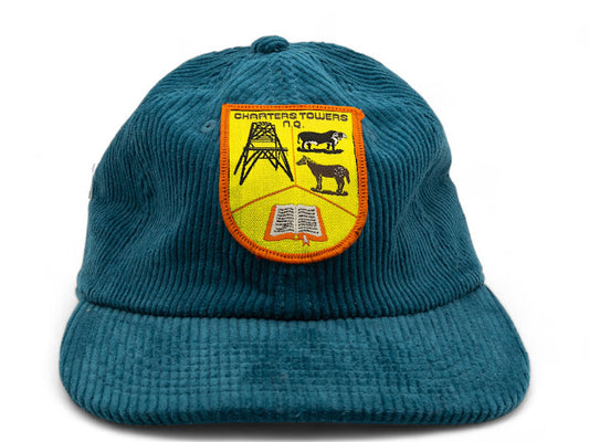 Parliament Queensland Vintage Patch - Cord Hat (Charters Towers) Teal