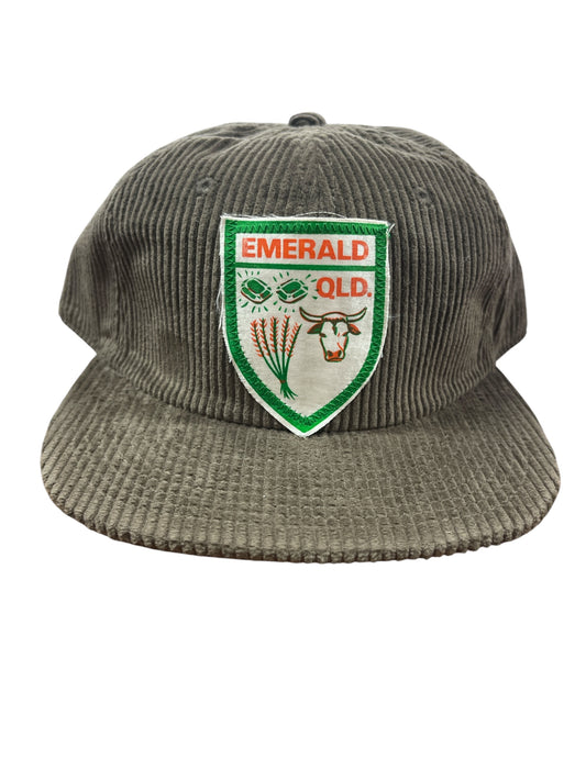 Parliament Queensland Vintage Patch - Cord Hat (Emerald) Walnut