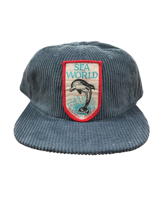 Parliament Queensland Vintage Patch - Cord Hat (Sea World) Petrol Blue