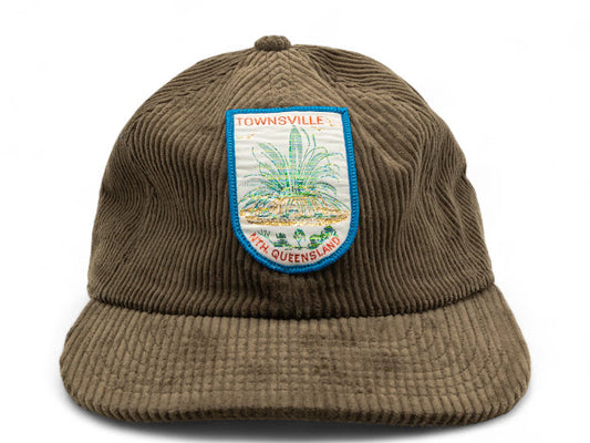 Parliament Queensland Vintage Patch - Cord Hat (Townsville North QLD) Walnut