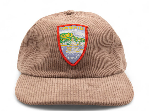 Parliament Queensland Vintage Patch - Cord Hat (Townsville) Hazy Pink