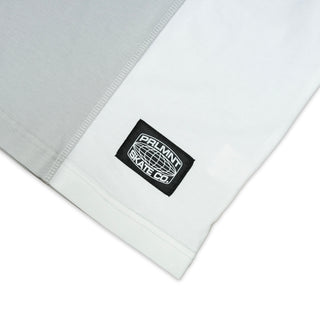 Parliament - 'Panel Beater' T-Shirt White/Grey