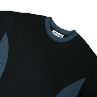 Parliament - 'Panel Beater' T-Shirt Washed Black/Slate