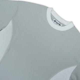 Parliament - 'Panel Beater' T-Shirt White/Grey