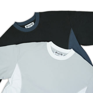Parliament - 'Panel Beater' T-Shirt Washed Black/Slate