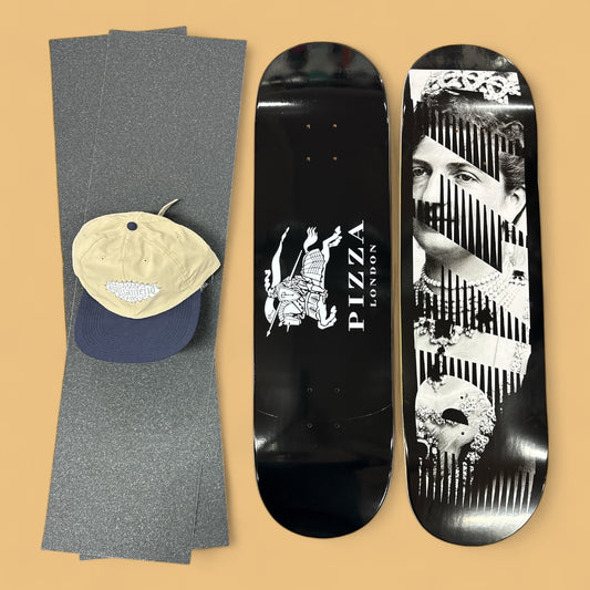 Sale Deal - 8.5" 2x Pizza deck, 2x Sheets Free Grip & Parliament Cap