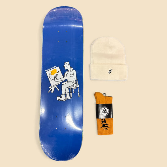 Sale Deal - 8.25" Polar Skate Co deck, 5Boro Beanie & Welcome Socks