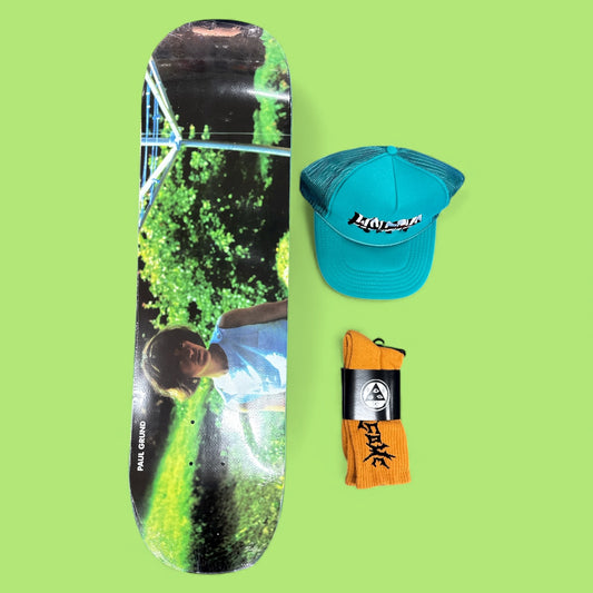 Sale Deal - 8.25" Polar Skate Co deck, Welcome Hat & Welcome Socks