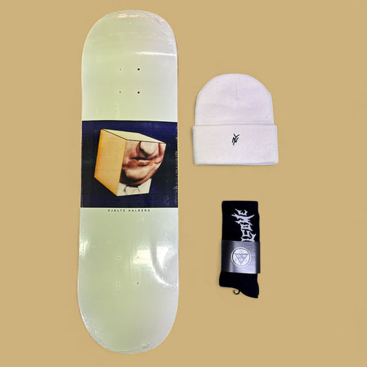 Sale Deal - 8.75" Polar Skate Co deck, 5Boro Beanie & Welcome Socks
