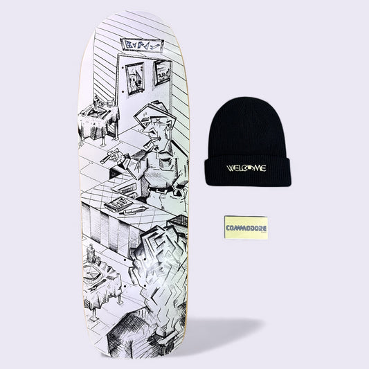 Sale Deal - Dane1 Polar Skate Co deck, Welcome Beanie & Commodore Bearings