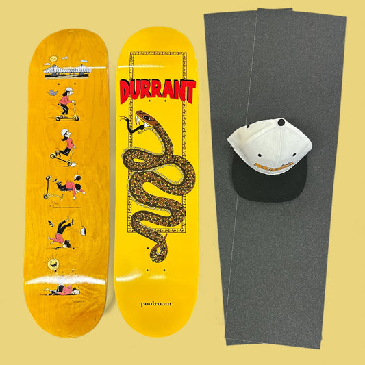 Sale Deal - 8.25" 1x Poolroom deck, 1x Parliament Deck, 2x Sheets Free Grip & Parliament Cap