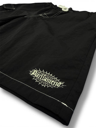 Parliament - Baggy Boardshorts - Black / Contrast White Stitching
