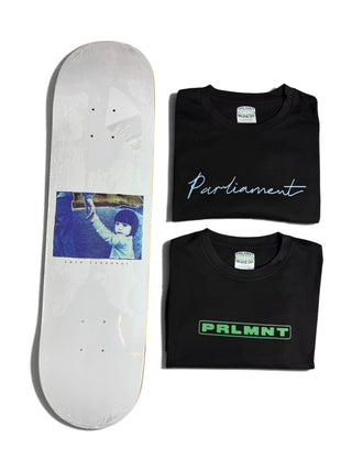 Parliament - 1x Polar Skate Co 8.125" deck & 2x Parliament T-Shirts Bundle