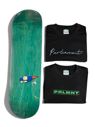 Parliament - 1x Polar Skate Co 8.625" deck & 2x Parliament T-Shirts Bundle