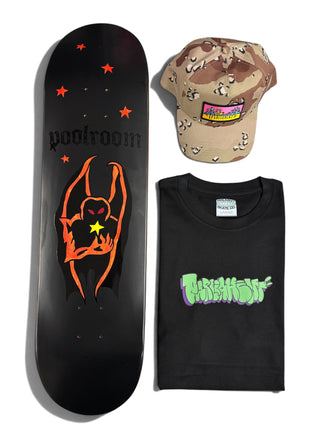 Parliament - 1x Poolroom 8.25" deck, 1x Parliament Tee & 1x Parliament Hat