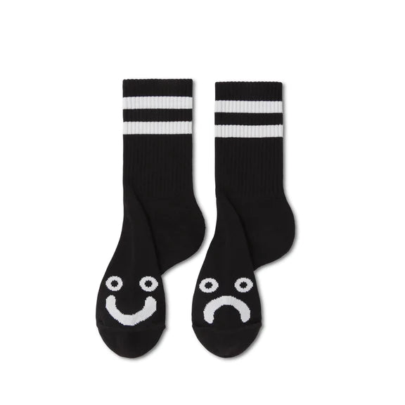 Polar Skate Co. - Happy Sad Socks - Black
