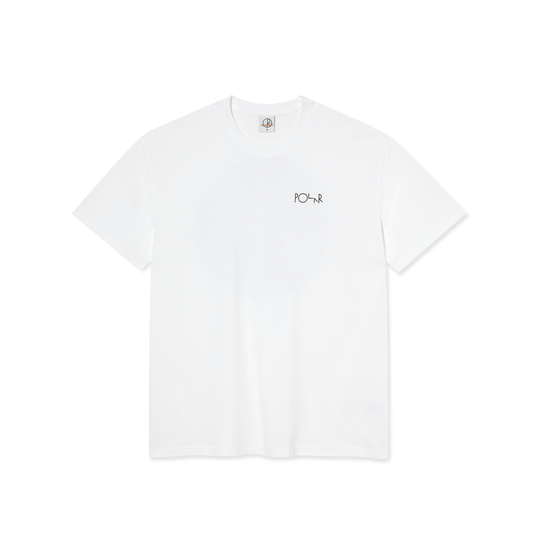 Polar Skate Co. - Fill Logo Burnside Tee - White