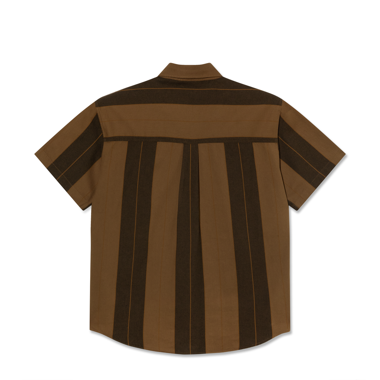 Polar Skate Co. - Mitchell Shirt - Brown Block Stripe