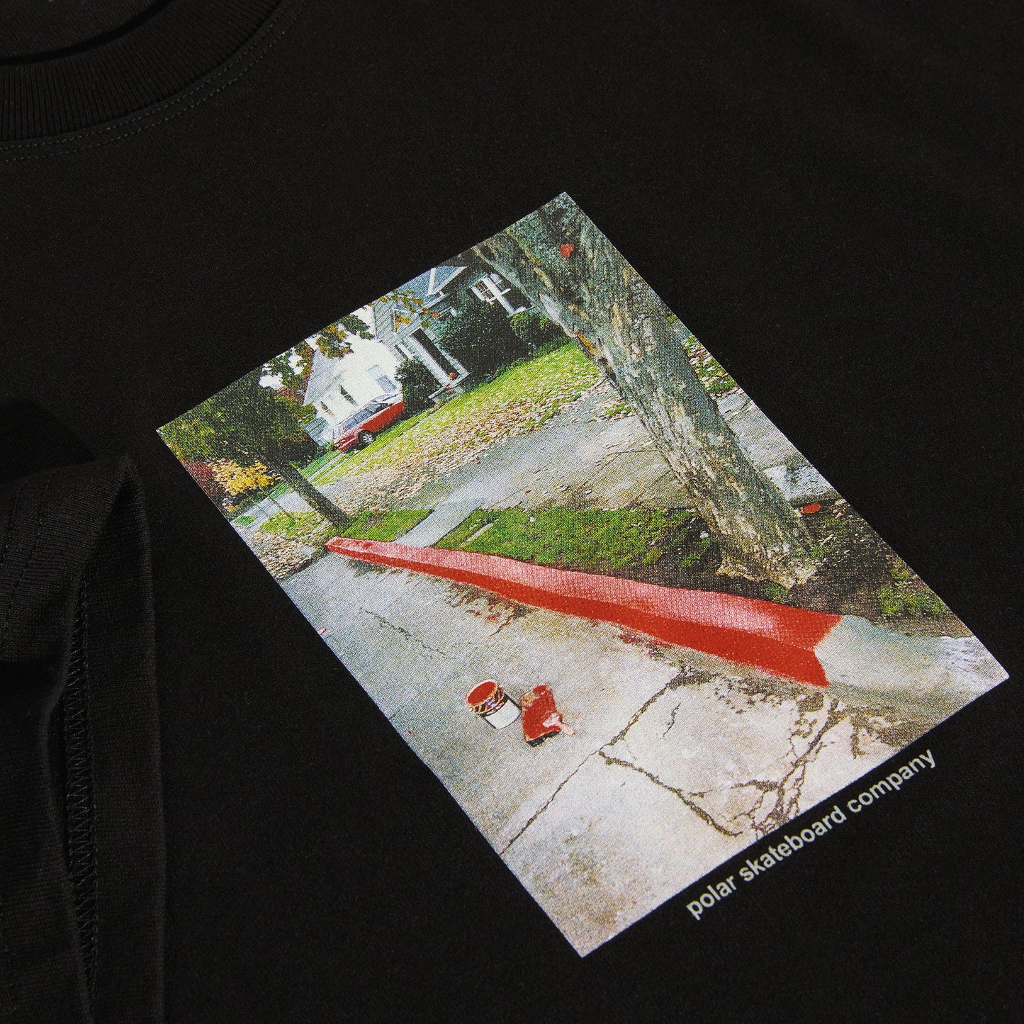 Polar Skate Co. - Tee | Red Curb - Black