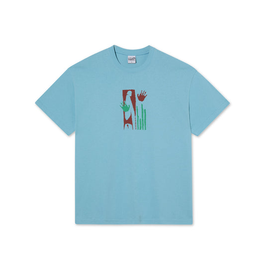 Polar Skate Co. - Tee | Sitting Hands - Sky Blue