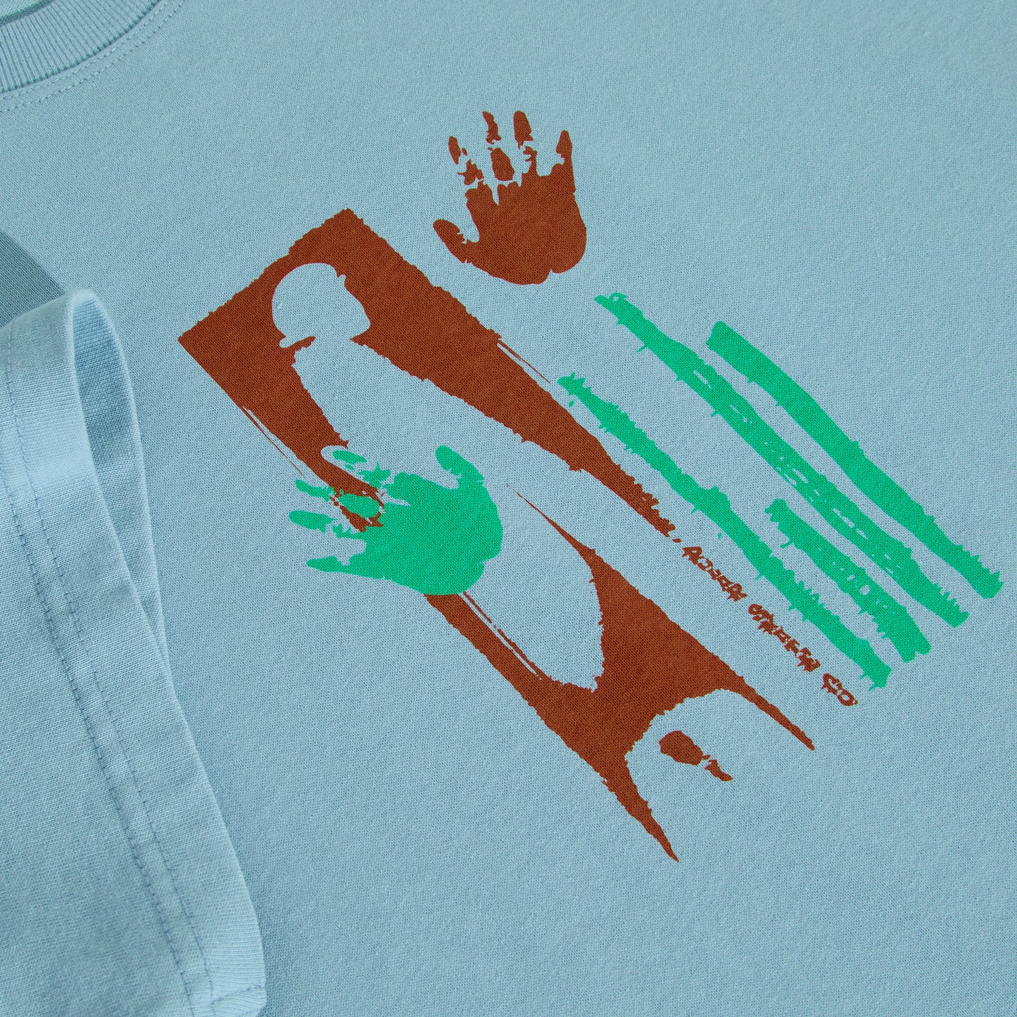Polar Skate Co. - Tee | Sitting Hands - Sky Blue