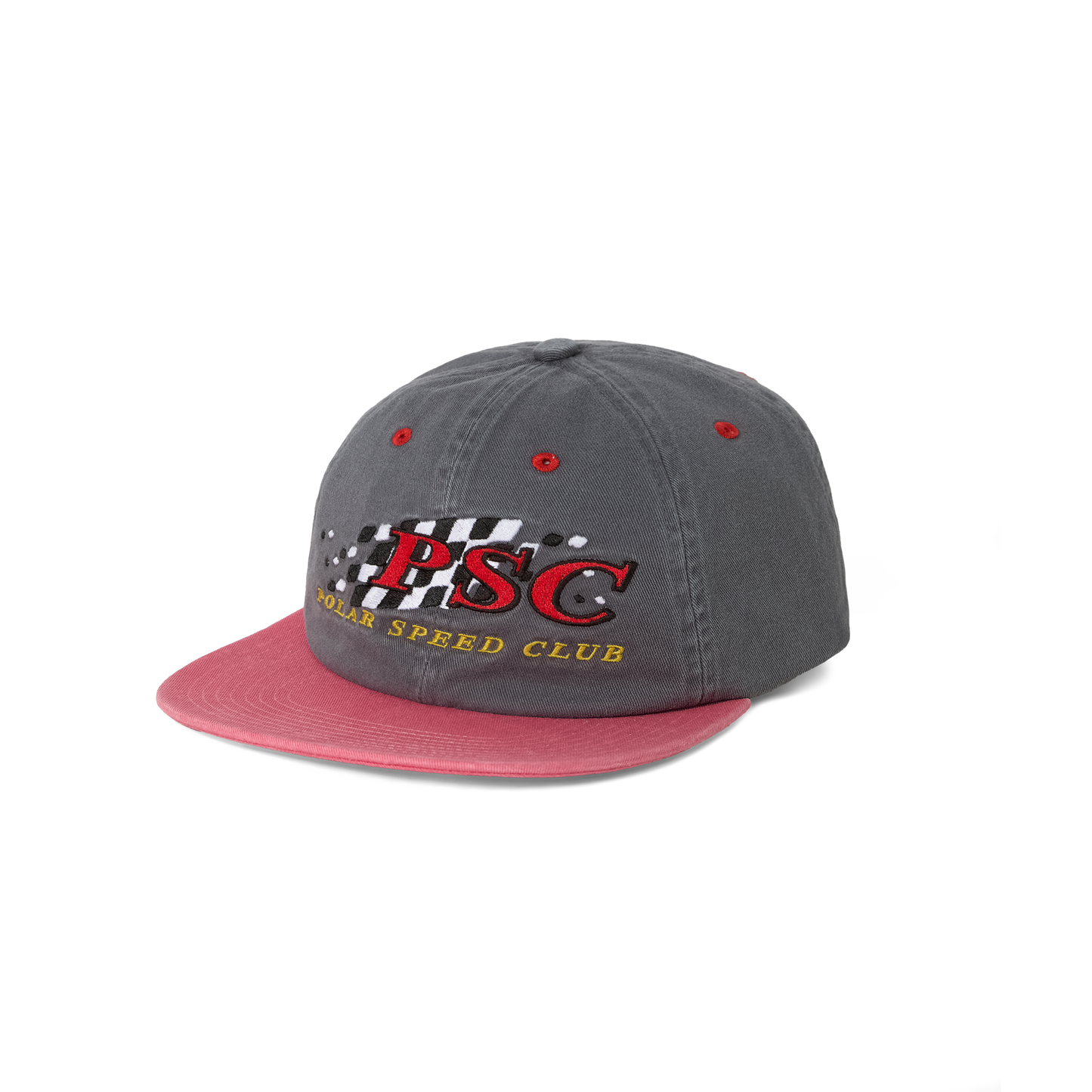 Polar Skate Co. Michael Cap | Polar Speed Club - Grey/Red