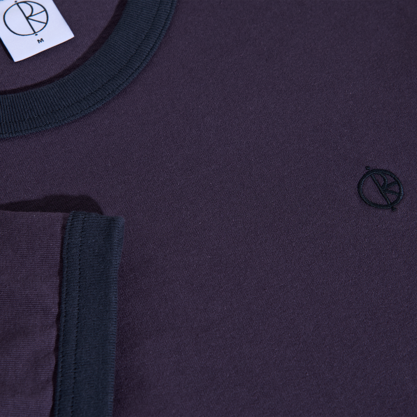 Polar Skate Co. Ringer Tee - Dark Violet/Navy