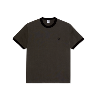 Polar Skate Co. Ringer Tee - Dirty Black/Black