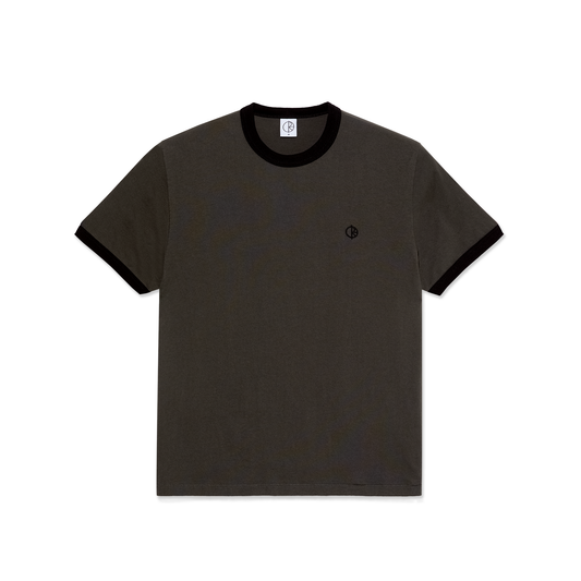 Polar Skate Co. Ringer Tee - Dirty Black/Black