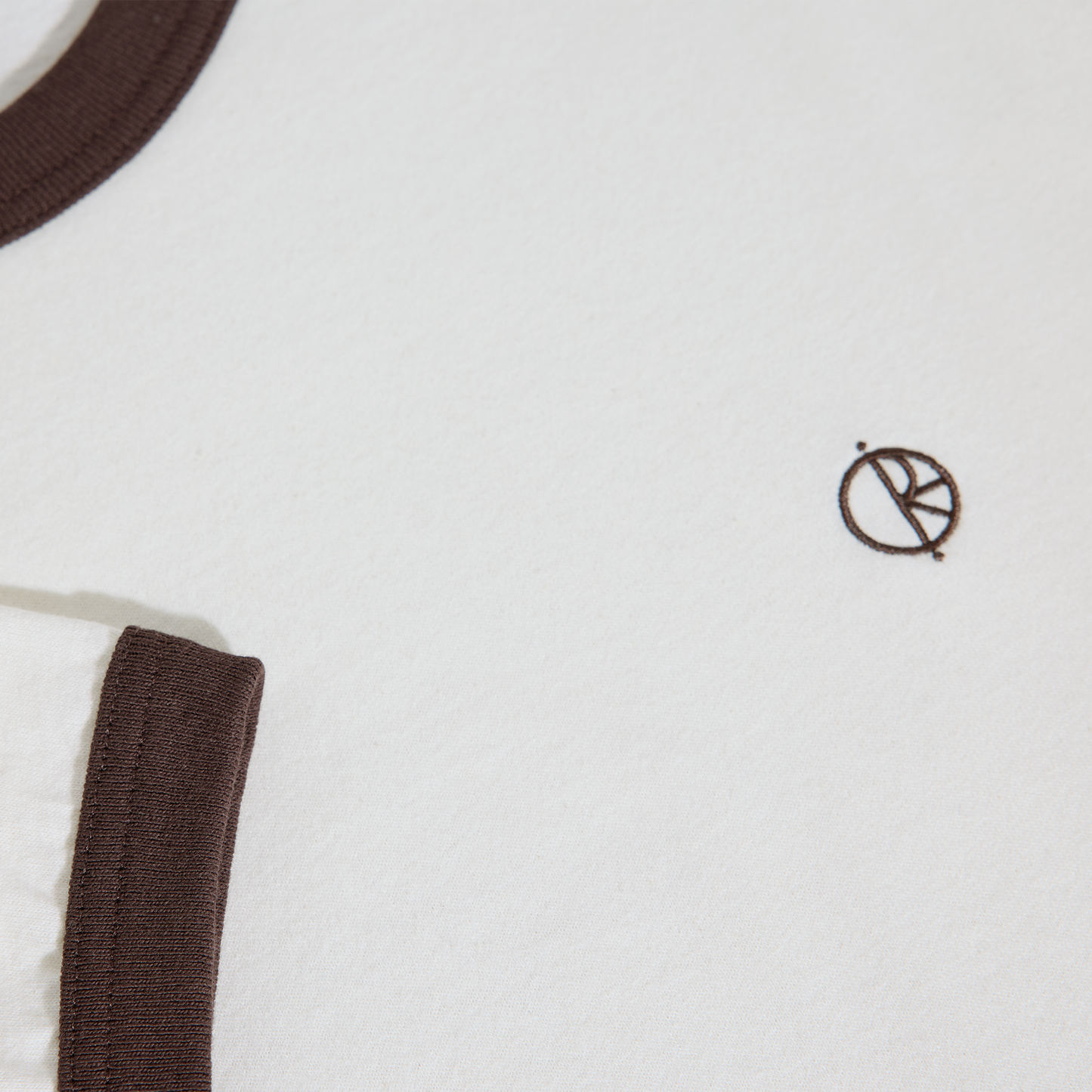 Polar Skate Co. Ringer Tee - Ivory/Chocolate