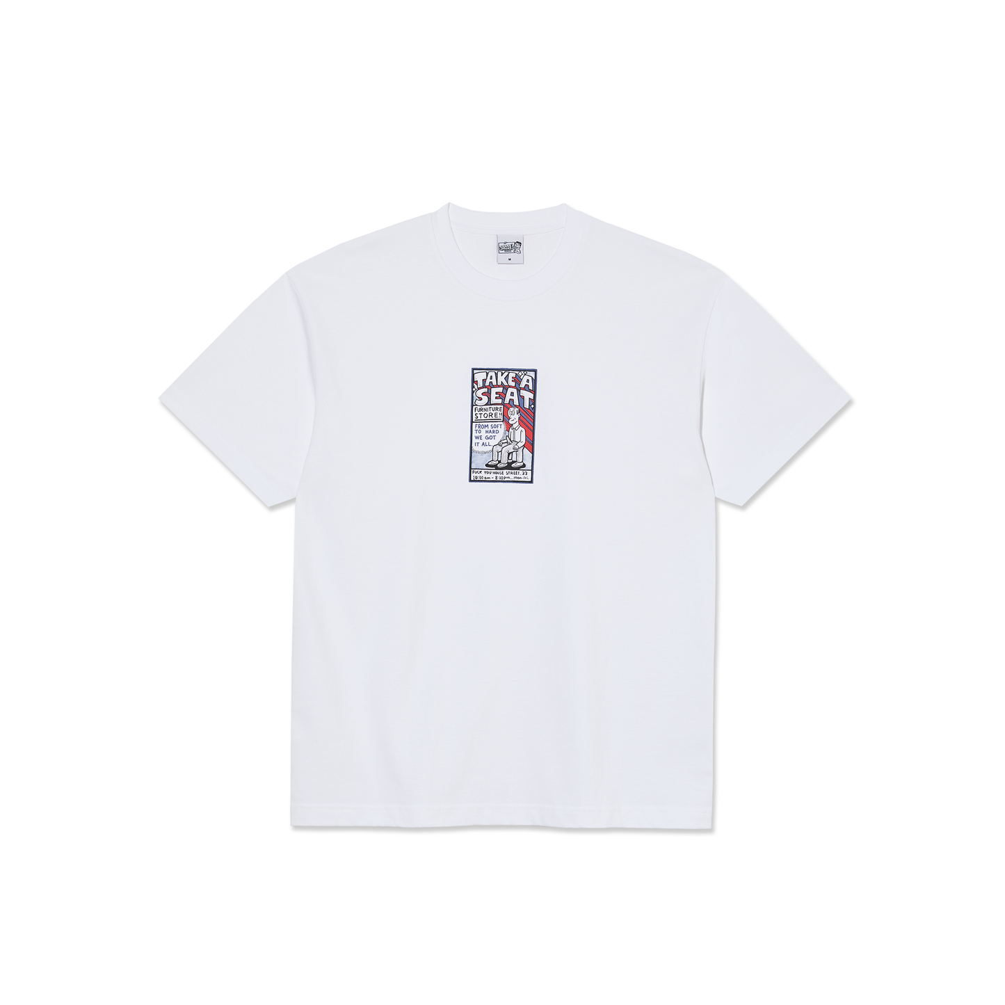 Polar Skate Co. Tee | Take A Seat - White