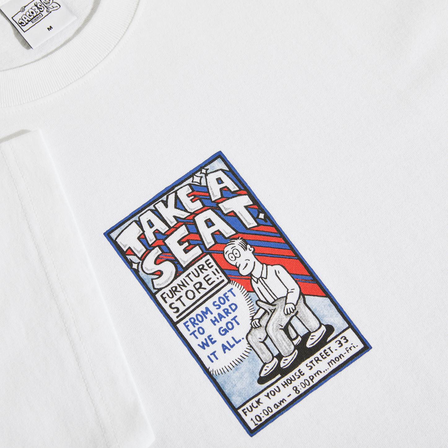 Polar Skate Co. Tee | Take A Seat - White