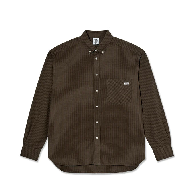 Polar Skate Co. - BEN LS SHIRT | POPLIN - BROWN