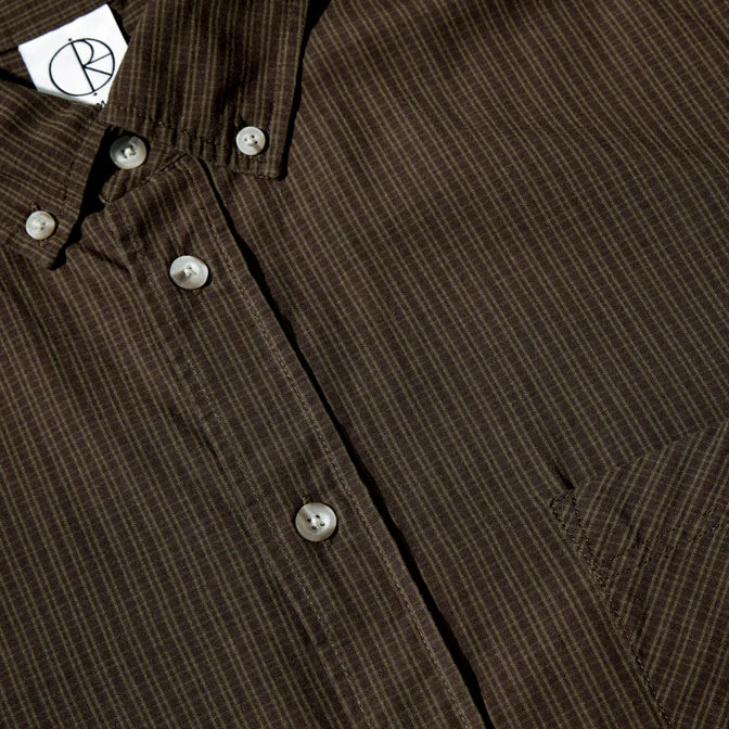Polar Skate Co. - BEN LS SHIRT | POPLIN - BROWN