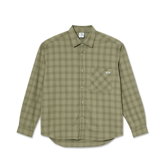 Polar Skate Co. - Mitchell LS Shirt Flannel - Green / Beige
