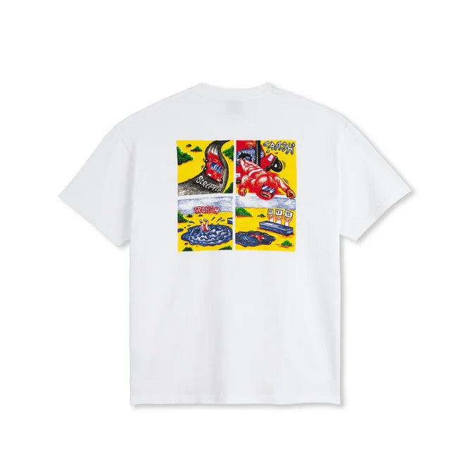 Polar Skate Co. - TEE | CRASH - WHITE