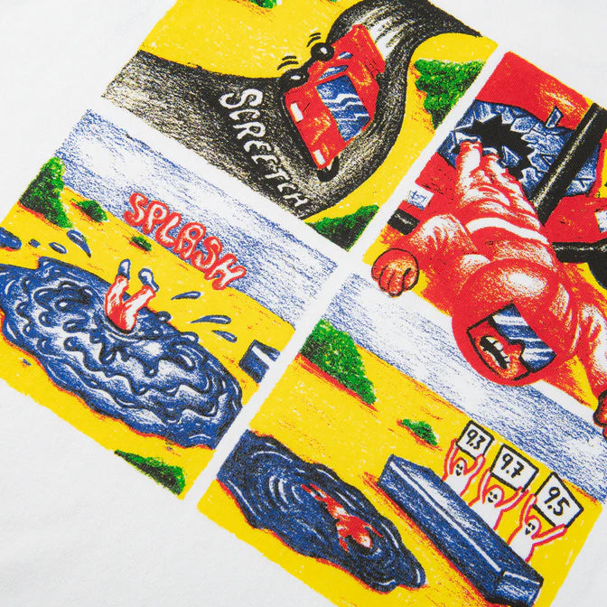 Polar Skate Co. - TEE | CRASH - WHITE