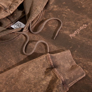 Polar Skate Co. - Acid Frank Hoodie | Surf Logo - Brown