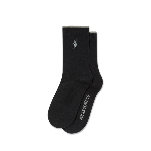 Polar Skate Co. - Business Socks | No Complies Forever - Black